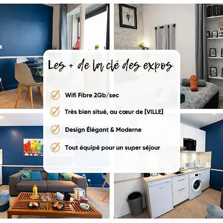 Parrots-porte D'orleans-wifi By La Cle Des Expos In Apartman *